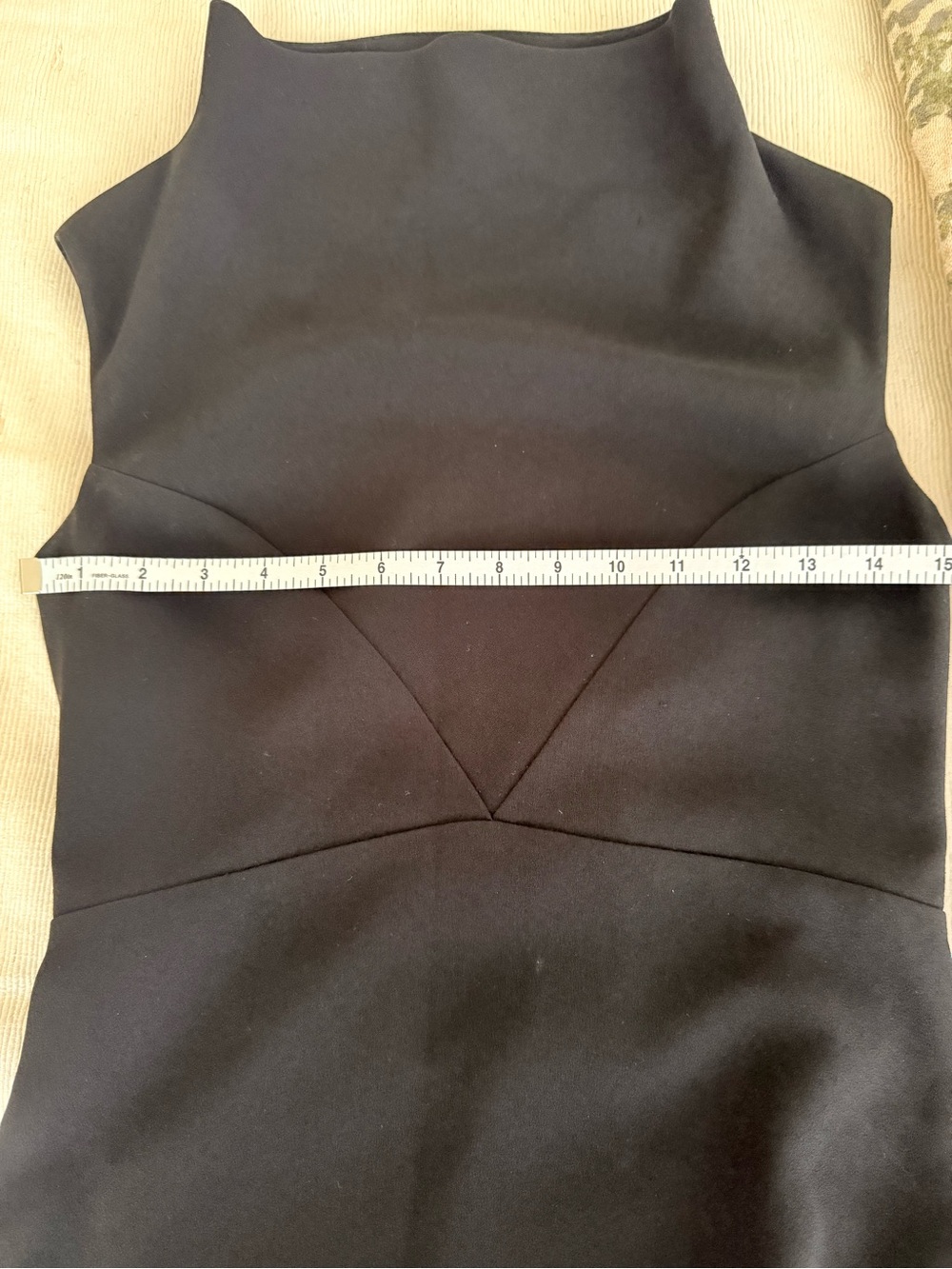 MaxMara Black Sleeveless Cowl Neck Midi Sheath Dress - Picture 13 of 14
